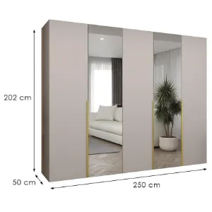 Obrazek Szafa Alicante II 250 kaszmir/złoty