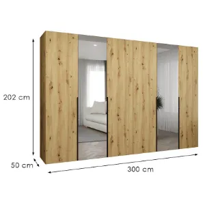 Obrazek Szafa Alicante II 300 artisan czarny