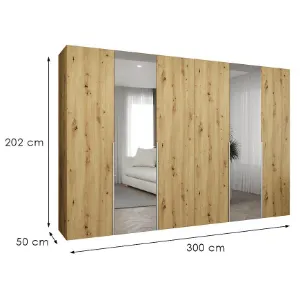 Obrazek Szafa Alicante II 300 artisan srebrny
