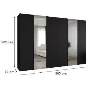 Obrazek Szafa Alicante II 300 czarny