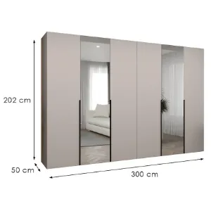 Obrazek Szafa Alicante II 300 kaszmir/czarny