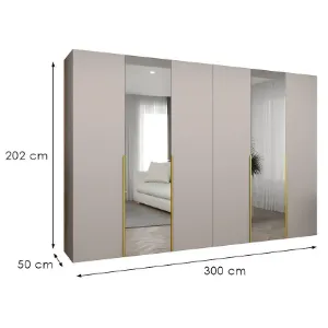 Obrazek Szafa Alicante II 300 kaszmir/złoty