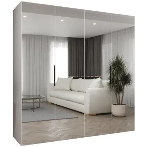 Obrazek Szafa Marbella III 200 biały/czarny