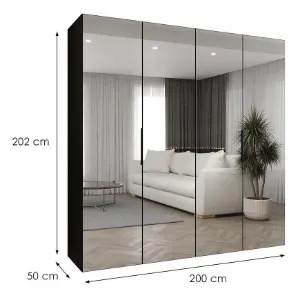 Obrazek Szafa Marbella III 200 czarny