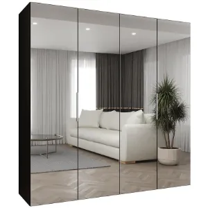 Obrazek Szafa Marbella III 200 czarny/srebrny