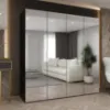 Obrazek Szafa Marbella III 200 czarny/kaszmir