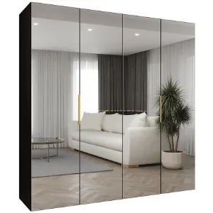 Obrazek Szafa Marbella III 200 czarny/złoty