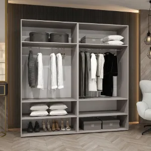 Obrazek Szafa Marbella III 200 kaszmir/czarny