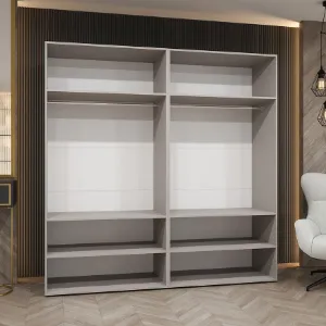 Obrazek Szafa Marbella III 200 kaszmir/srebrny