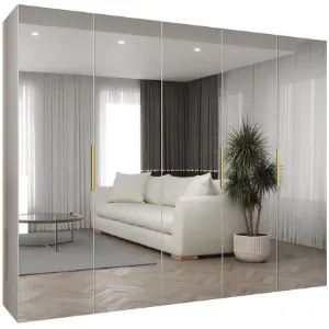 Obrazek Szafa Marbella III 250 biały/złoty