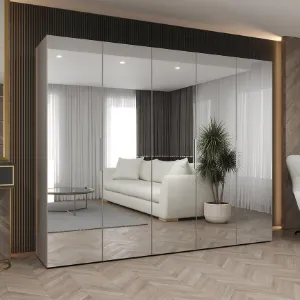 Obrazek Szafa Marbella III 250 kaszmir/srebrny