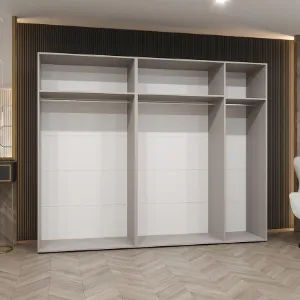 Obrazek Szafa Marbella III 250 kaszmir/srebrny