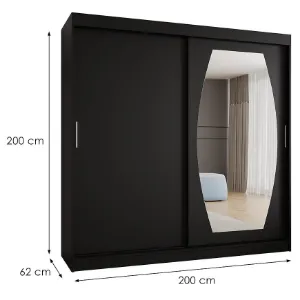 Obrazek Szafa Rossa 200 czarny