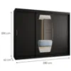 Obrazek Szafa Rossa 250 czarny