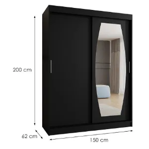 Obrazek Szafa Rossa 150 czarny