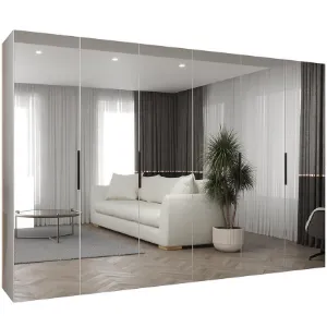 Obrazek Szafa Marbella III 300 biały/czarny