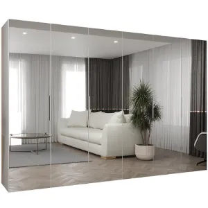 Obrazek Szafa Marbella III 300 biały/srebrny