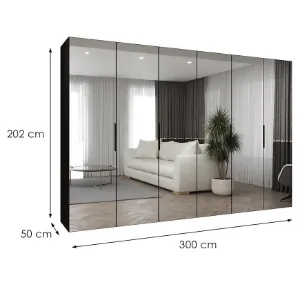 Obrazek Szafa Marbella III 300 czarny