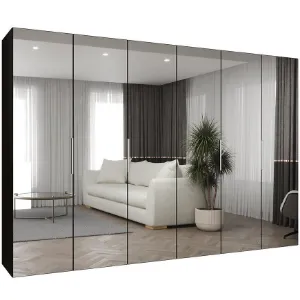 Obrazek Szafa Marbella III 300 czarny/srebrny