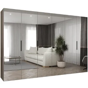 Obrazek Szafa Marbella III 300 kaszmir/czarny