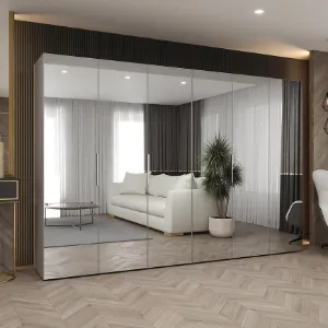 Obrazek Szafa Marbella III 300 kaszmir/srebrny