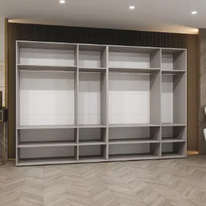 Obrazek Szafa Marbella III 300 kaszmir/srebrny