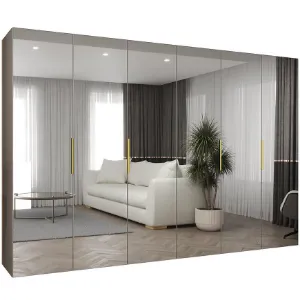 Obrazek Szafa Marbella III 300 kaszmir/złoty