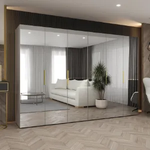 Obrazek Szafa Marbella III 300 kaszmir/złoty