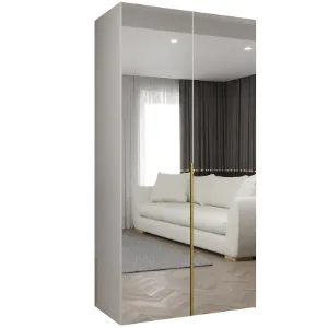 Obrazek Szafa Alicante III 100 biały/złoty