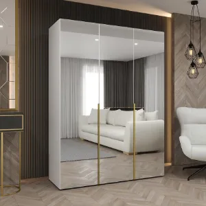 Obrazek Szafa Alicante III 150 biały/złoty