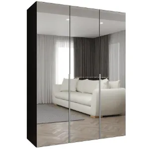 Obrazek Szafa Alicante III 150 czarny/srebrny