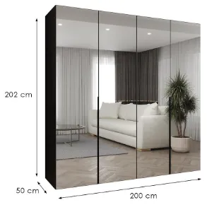 Obrazek Szafa Alicante III 200 czarny