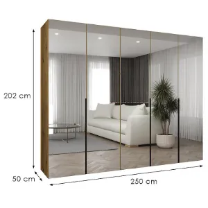 Obrazek Szafa Alicante III 250 artisan czarny