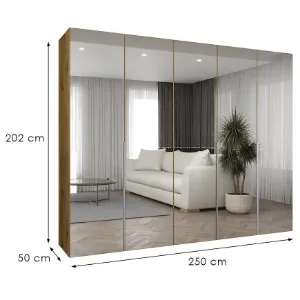 Obrazek Szafa Alicante III 250 artisan srebrny