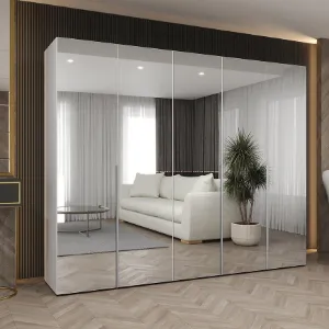 Obrazek Szafa Alicante III 250 biały/srebrny