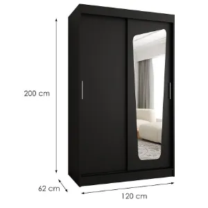 Obrazek Szafa Moka 120 czarny