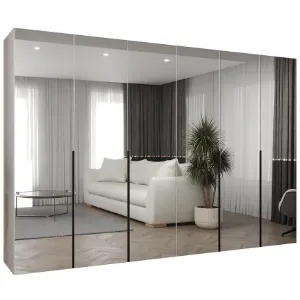 Obrazek Szafa Alicante III 300 biały/czarny