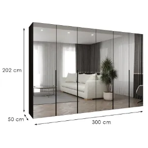 Obrazek Szafa Alicante III 300 czarny