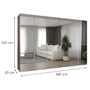 Obrazek Szafa Alicante III 300 kaszmir/srebrny