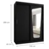 Obrazek Szafa Moka 150 czarny