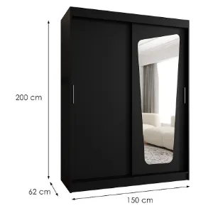 Obrazek Szafa Moka 150 czarny