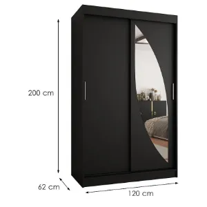 Obrazek Szafa Milo 120 czarny