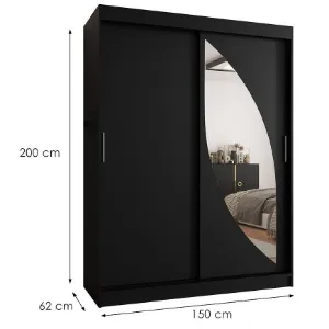 Obrazek Szafa Milo 150 czarny