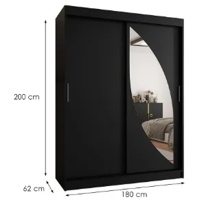 Obrazek Szafa Milo 180 czarny