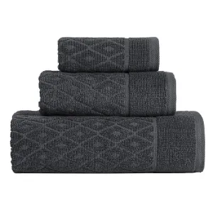 Obrazek Ręcznik Aster 50x90 cm antracytowy