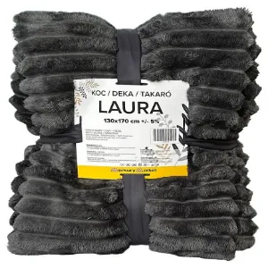 Obrazek Koc Laura 130x170 cm 11 ciemny szary