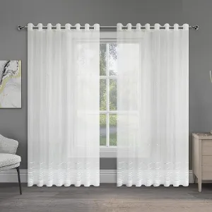 Obrazek Firana na przelotkach JULIA E6216 300x160 biała