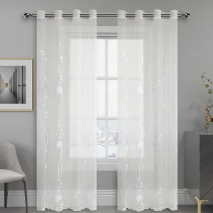 Obrazek Firana na przelotkach SARA E6224 140x250 biała