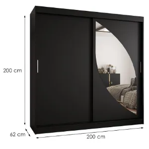 Obrazek Szafa Milo 200 czarny