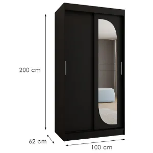 Obrazek Szafa Lucy 100 czarny